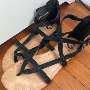 Black Guess Sandals